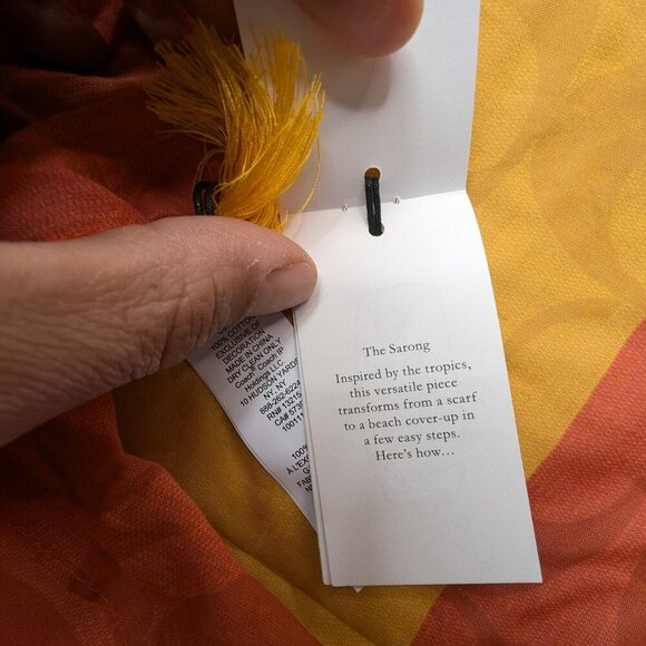Authentic NWT Color block Signature Sarong Coach Scarf ((RARE)) - Picture 14 of 17